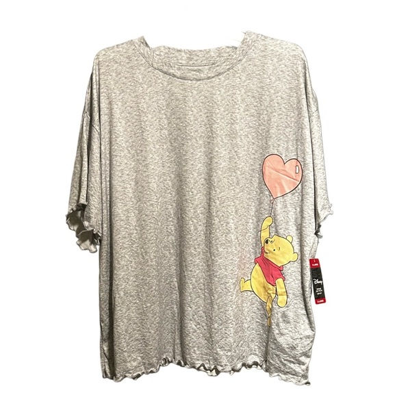 Disney Gray Winnie the Pooh Short Sleeve Tee - Picture 1 of 5